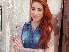 Redhead girlfriend in POV pleasing her lovers cock