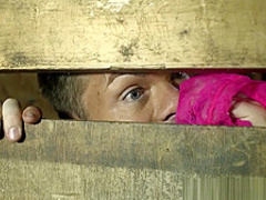 Ava Dalush and her friend stay clothed and suck the stable boy