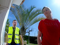 Hot housewife fucked by the plumber