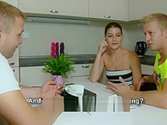 Hot teen given a lot of money for anal loving