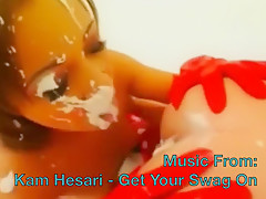 Awesome Lesbians Swallowing Milk Enema Compilation Part 1