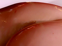 Massage Rooms Sexy Brunette Milf squirts before riding a big thick cock