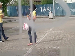 Skinny Nataly has kinky outdoors sex