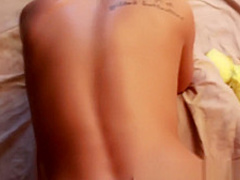 Euro chick in POV gets her pretty face covered in jizz