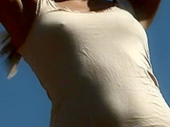 Wearing nothing below the waist