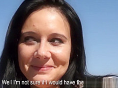 Busty lover in public has no shame in where she fucks