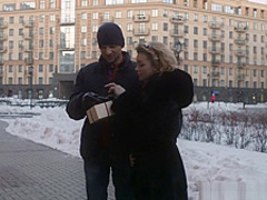 Fucking all over the kitchen