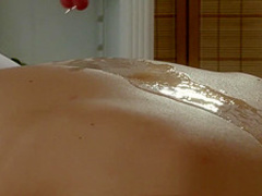 Massage Rooms Oily lesbian fun leads to screams of joy from tribbing action