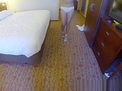 Hotel room spy glasses fuck