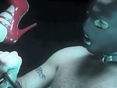 Slave gets fucked by his mistress