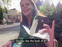 PublicAgent Sexy student creampied outdoors