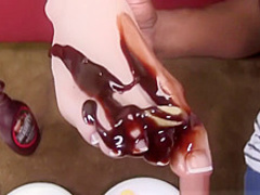 Interracial foot fetish sex with Lara Brookes