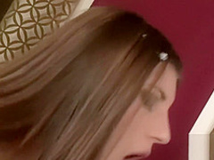 Brunette stunner Ricky has her tits creamed