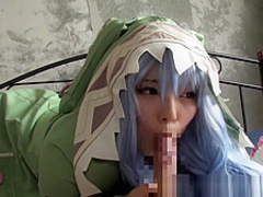 Yummy Yoshino sucks on her lovers large dong