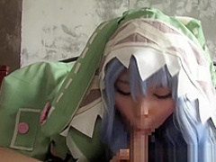 Yummy Yoshino sucks on her lovers large dong