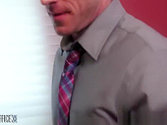 Stockinged office babe Brandi Love gets nailed