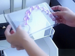 Teen gets a new toy to please her booty as well