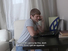 Dazzling brunette in lingerie likes to get dirty for cash