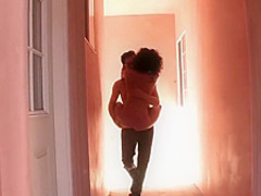 Sexy brunette likes his yummy taste