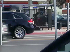 Picking up a busty teen on the street