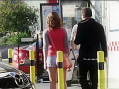 Picking up a busty teen on the street