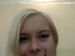 Horny babe masturbates