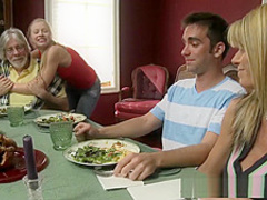 MILF bends over and takes dick deep inside doggystyle