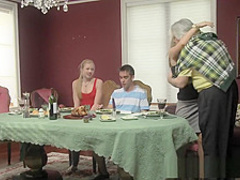 MILF bends over and takes dick deep inside doggystyle