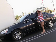 Hot petite teen enjoys a big shaft