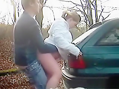 Doggystyle Creampie Quickie In Public