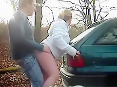 Doggystyle Creampie Quickie In Public