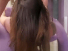 Insatiable Karmen Karma gags on cock before a facial