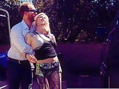 PORNFIDELITY - Tattooed Babe Indigo August Gets Both Holes Fucked Hard