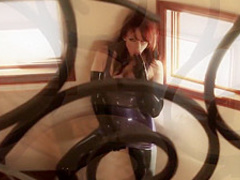 Nicki Hunter latex cumslut