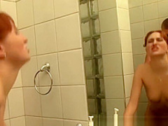 Beautiful woman with a shaved pussy sucking cock
