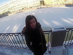 Local babe makes the tourists that come around cum