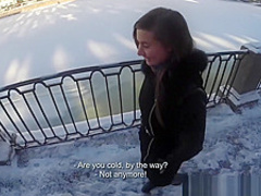 Local babe makes the tourists that come around cum