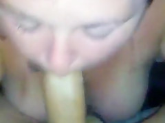 Sucking hubby while he's off work