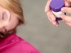 Schoolgirl caught with no panties