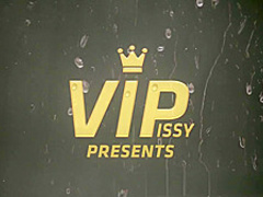 Curvy babe peeing on her drunk boyfriend before sucking his pissing cock an