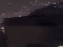 Balcony fuck at night