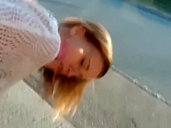 Deutsches Teen an der Bushaltestelle anal gefickt