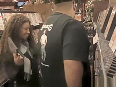 September Reign sucks white gloryhole cock