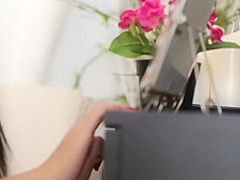 Brunette knows how to look sexy to make men hard