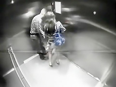 Stranger fucks girls in elevator