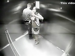 Stranger fucks girls in elevator