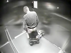 Stranger fucks girls in elevator