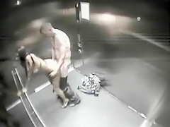 Stranger fucks girls in elevator