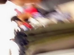 lovely college girl shoping