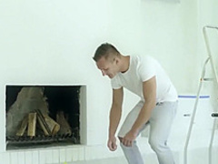 Babes - Stepmom and daughter share the painter cock